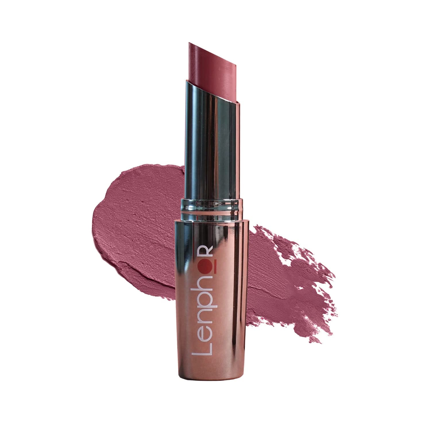 Lenphor - Treasure Matte Lipstick, Long Lasting Lipstick for Professional Cosmetics for Women & Girls, Creamy Soft Lip Stick, Moisturizer Lip Gloss, Almond Coffee (3g)