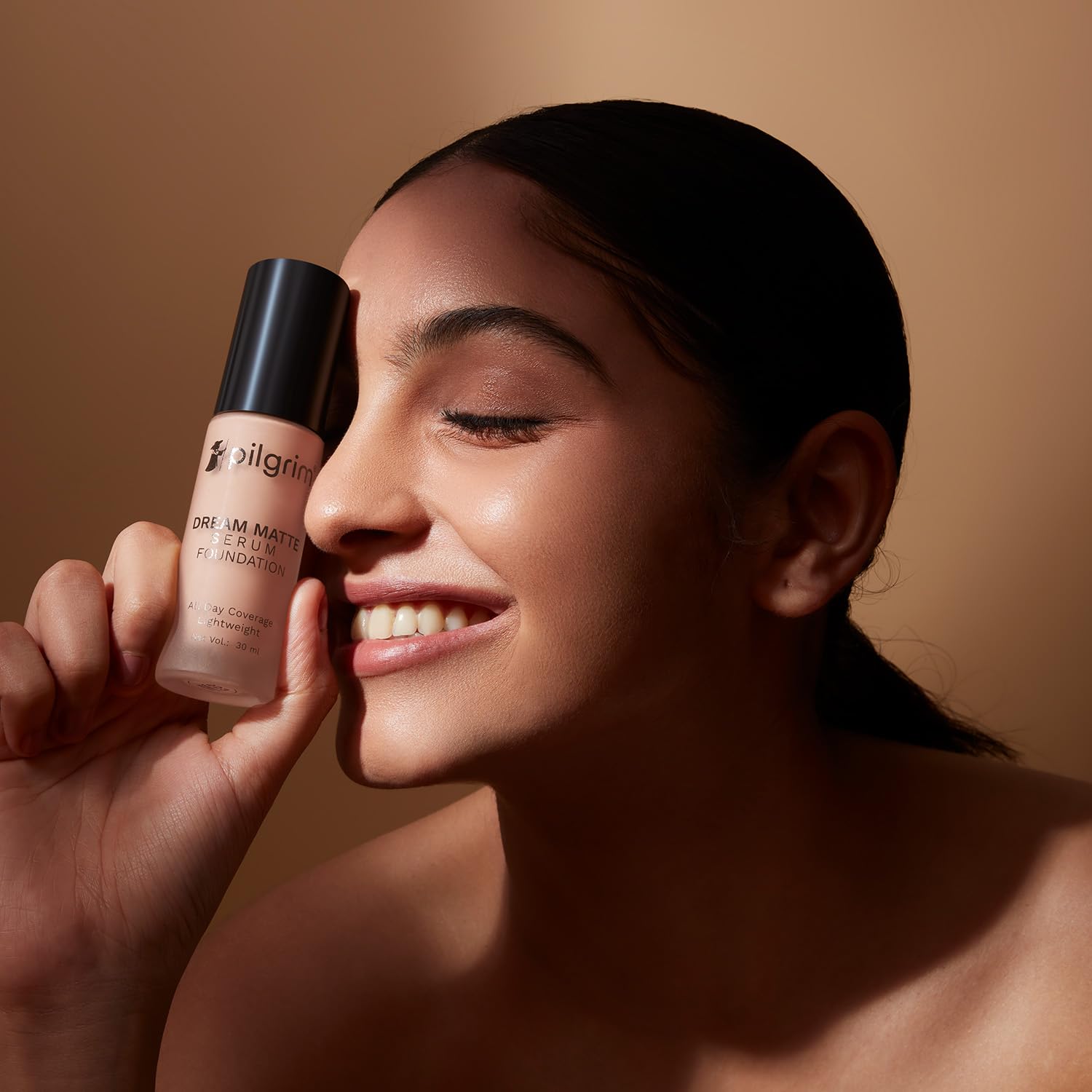 Pilgrim Dream Matte Serum Lightweight Foundation With Australian Kakadu Plum Vitamin C Warm Mocha-335