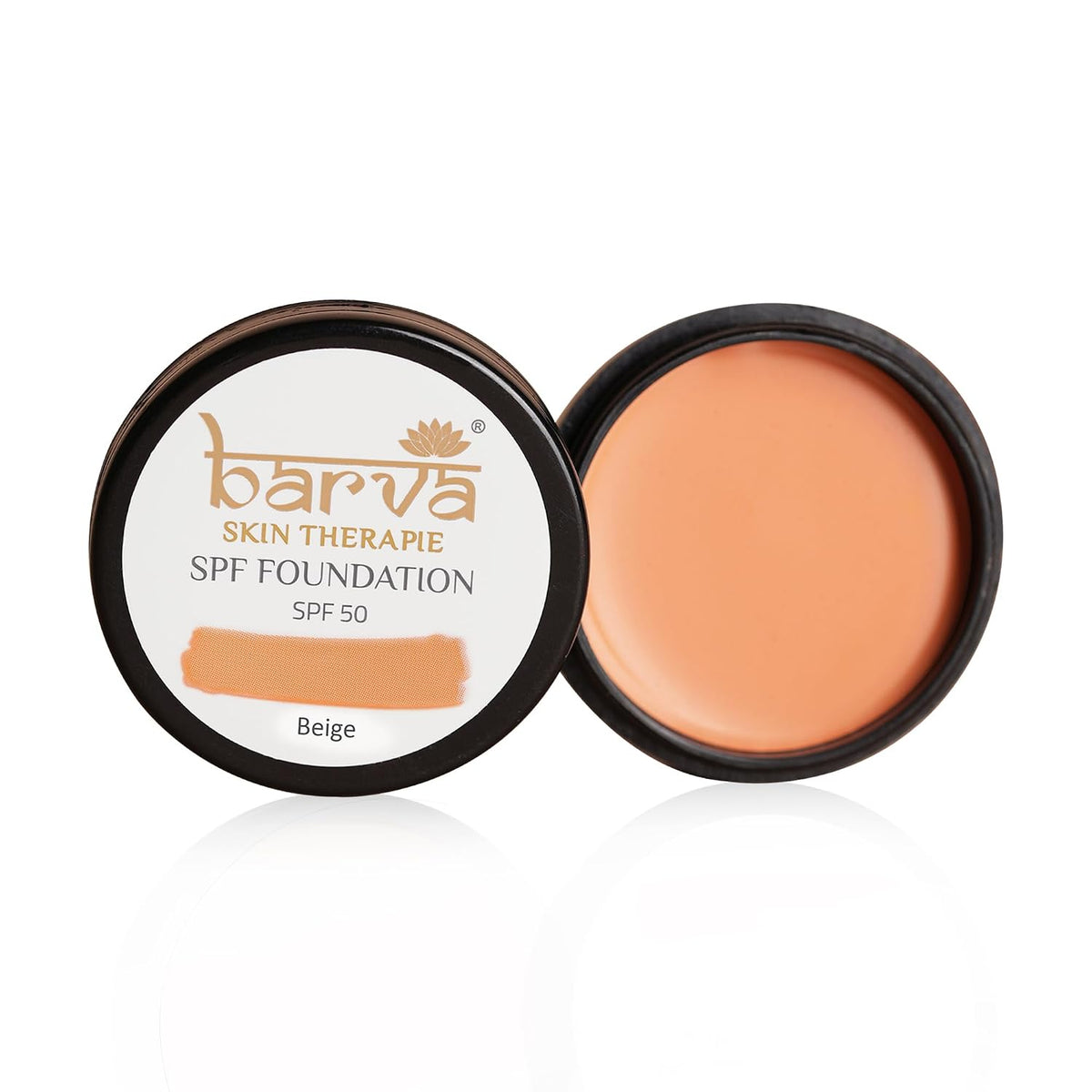 Barva Spf 50, 2 In 1 Cream Full Coverage Semi-Matte Foundation For All Skin Type And Concealer, Perfect For Indian Skin Tones, 9G (Beige) 9 g (Pack of 1) Beige