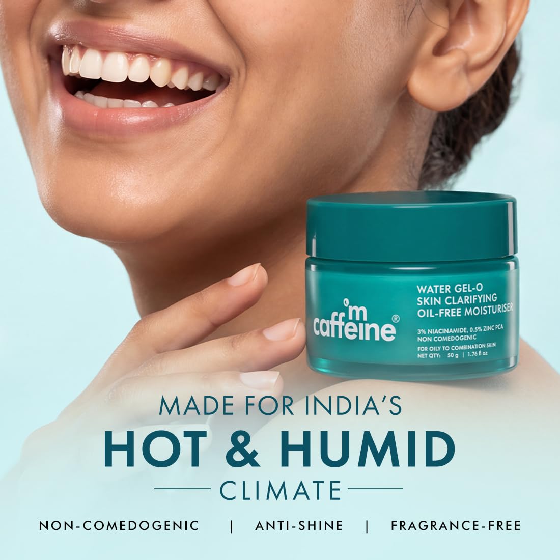 mCaffeine Water Gel-o Skin Clarifying Oil Free Moisturiser 50ml