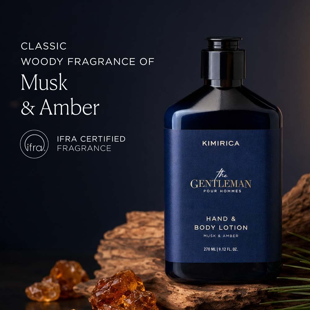 The Gentleman Niacinamide Hand & Body Lotion-270ml|Restorative blend of Vetiver, Patchouli, Niacinamide, and Shea Butter