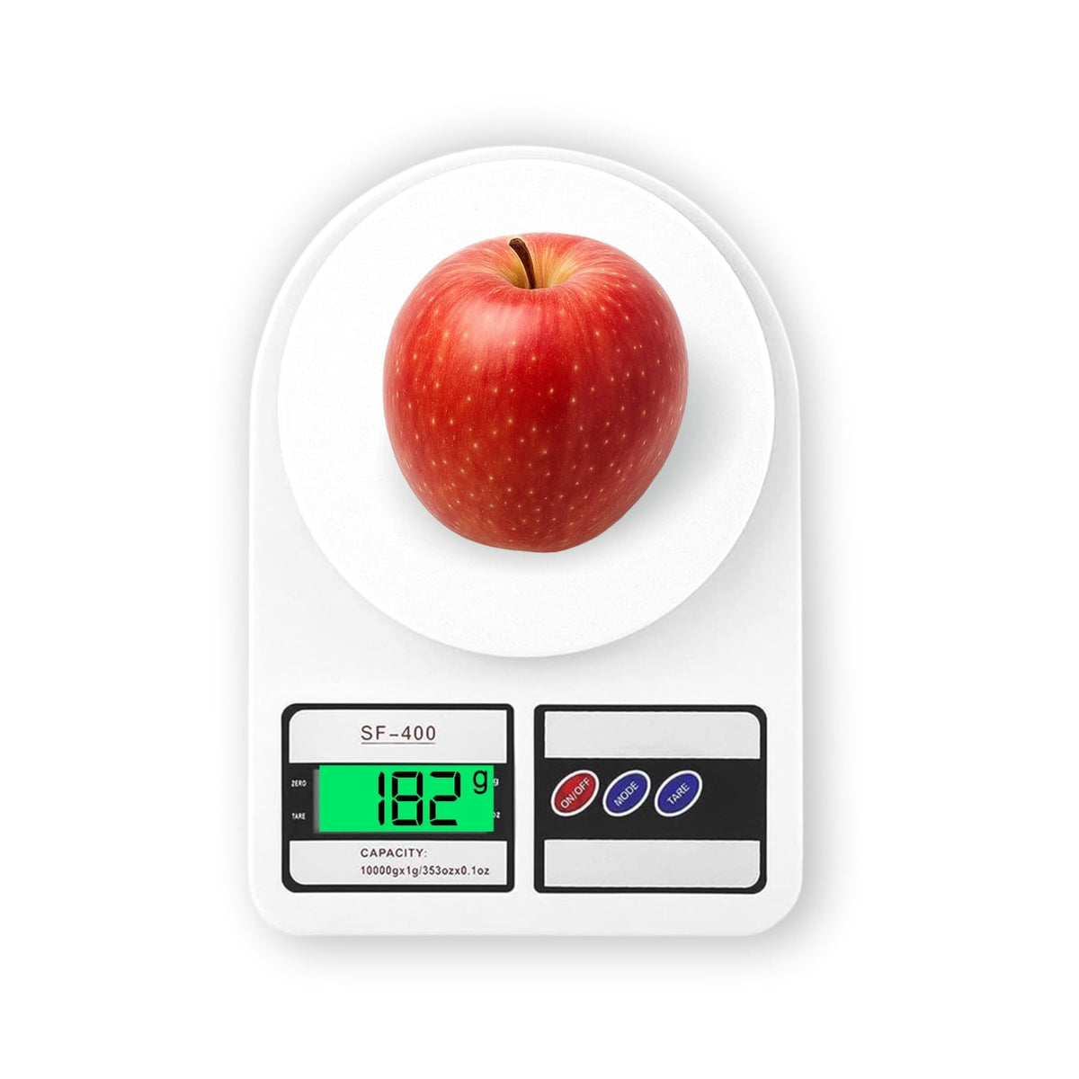 CRAE SF-400 Digital Kitchen Weighing Scale | 10Kg x 1g Precision | 1 year (6+6 months) warranty | Food Scale with LCD Display for Cooking, Baking, Meal Prep & H
