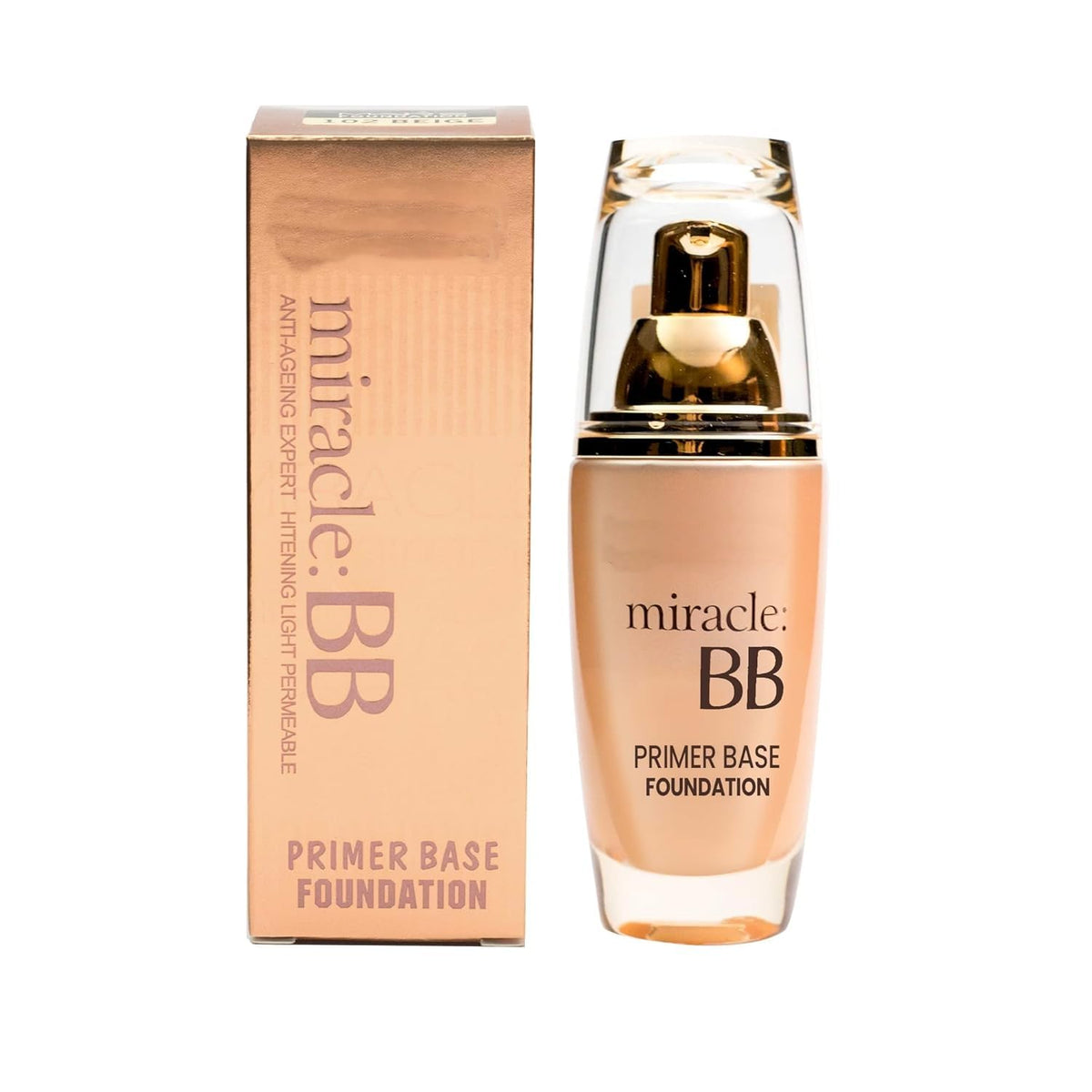 Wxyz MARS Miracle Light Coverage Matte BB Primer Base Oil Foundation For All Skin Types F04 60Ml (Pack Of 1)(Shade-101-Ivory)