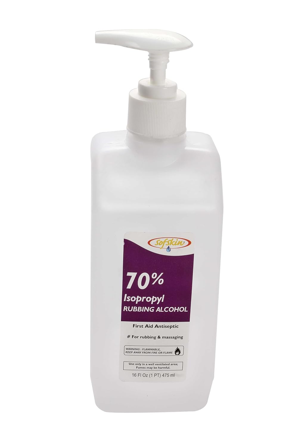 (American Brand) 70% ISO PROPYL ALCOHOL 475 ML WITH SIPHON