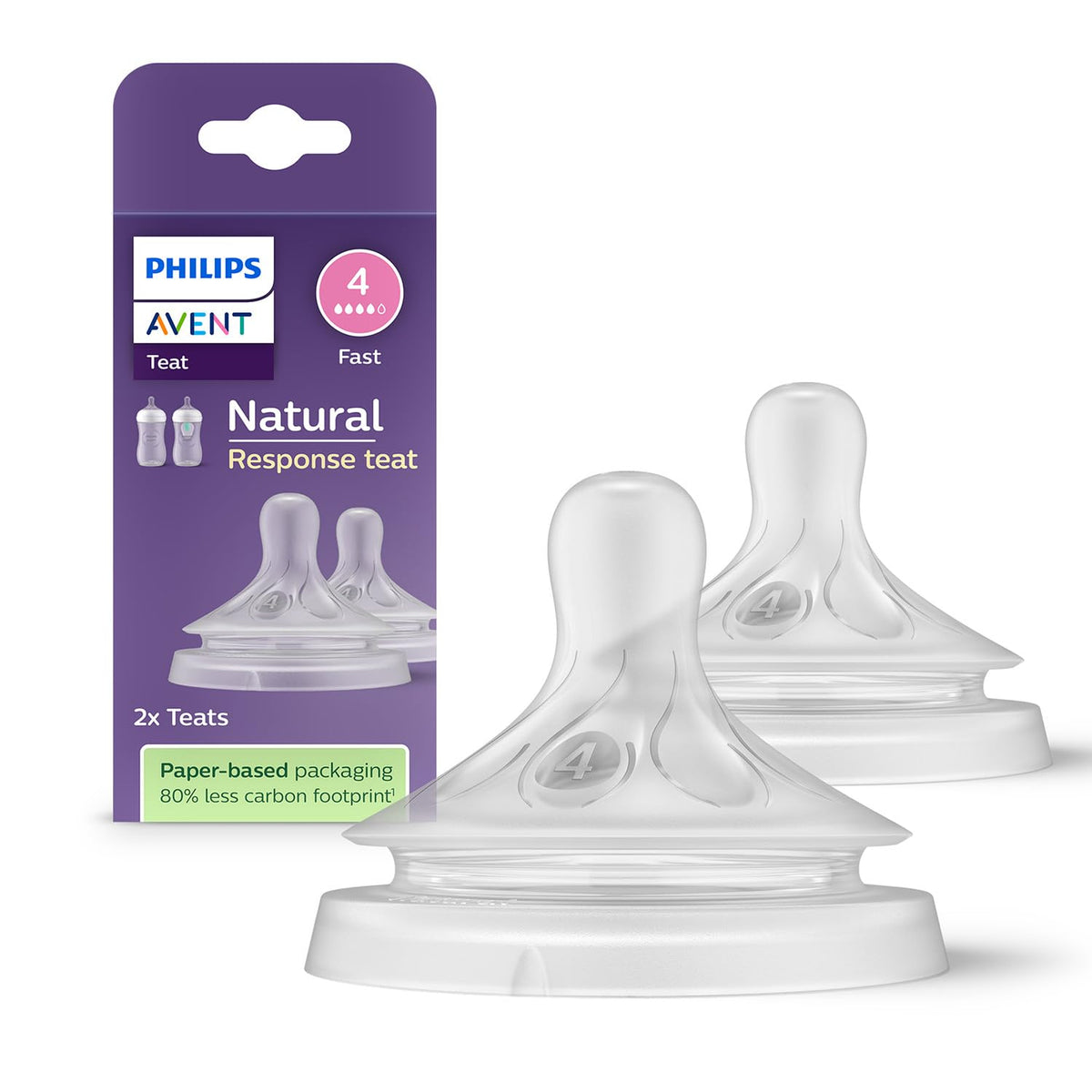 Philips Avent SCY964/02 Natural Response Teats | 3m+ Twin Pack
