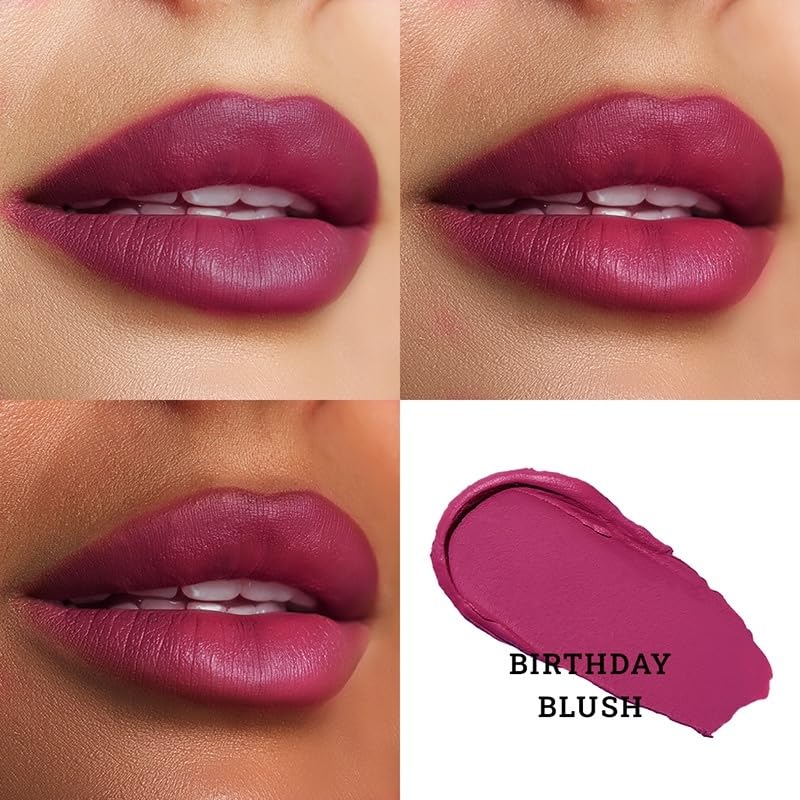 LOVETC HD Matte Lipstick, Transfer-Proof Makeup, Birthday Blush, 4.2g