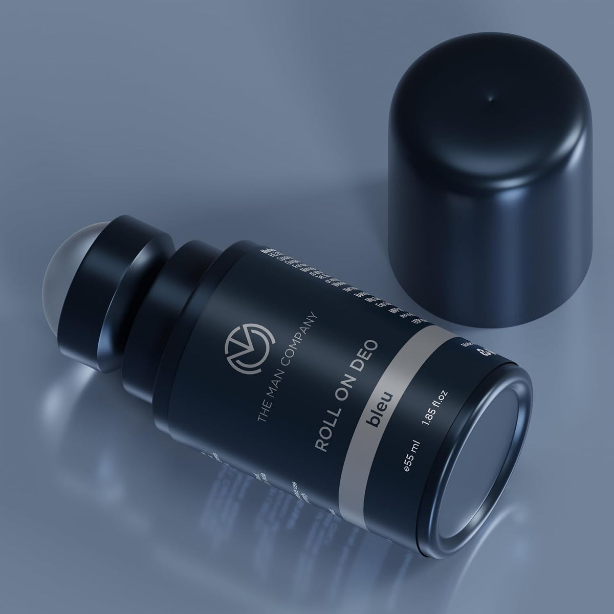 The Man Company Deodrant Roll on Combo Set for Men - Bleu | Premium Fragrance with 24-Hour Freshness | Removes Body Odour | Compact & Easy-To-Use - 55ml*2 | Val