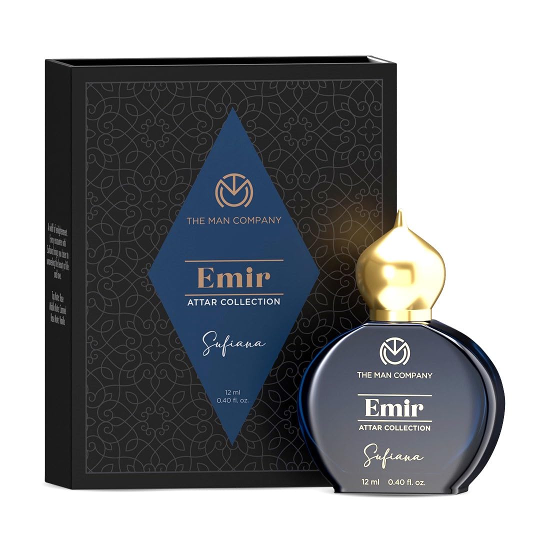 The Man Company Emir Attar Sufiana For Unisex, 12ml Premium Long-Lasting, 35% Highly Concentrated Perfume Oil, Gift For Him - Floral