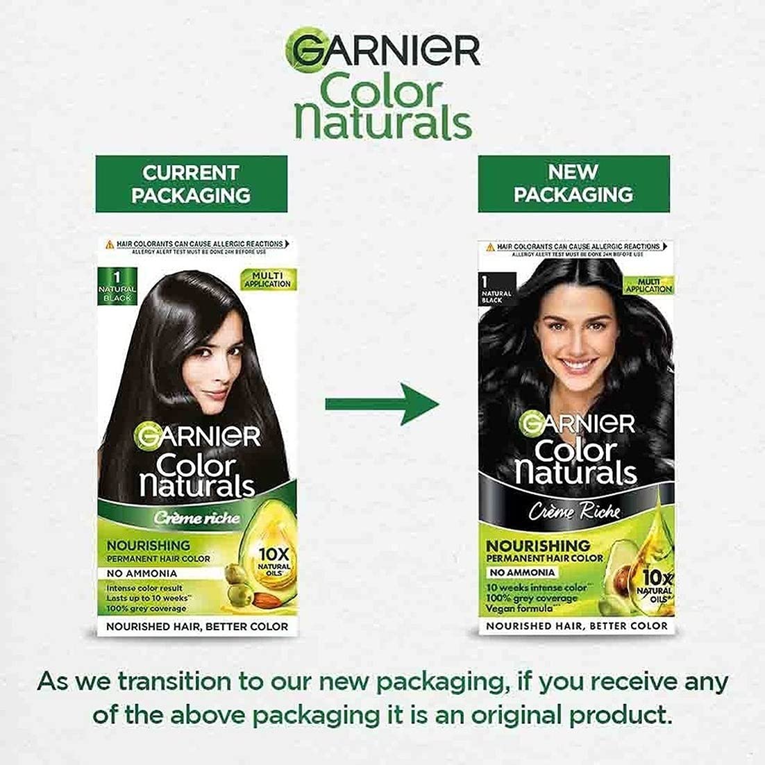 New Garnier Color Naturals with Keratin Shade 3 Darkest Brown SHADE 3, DARKEST BROWN (Pack of 1)