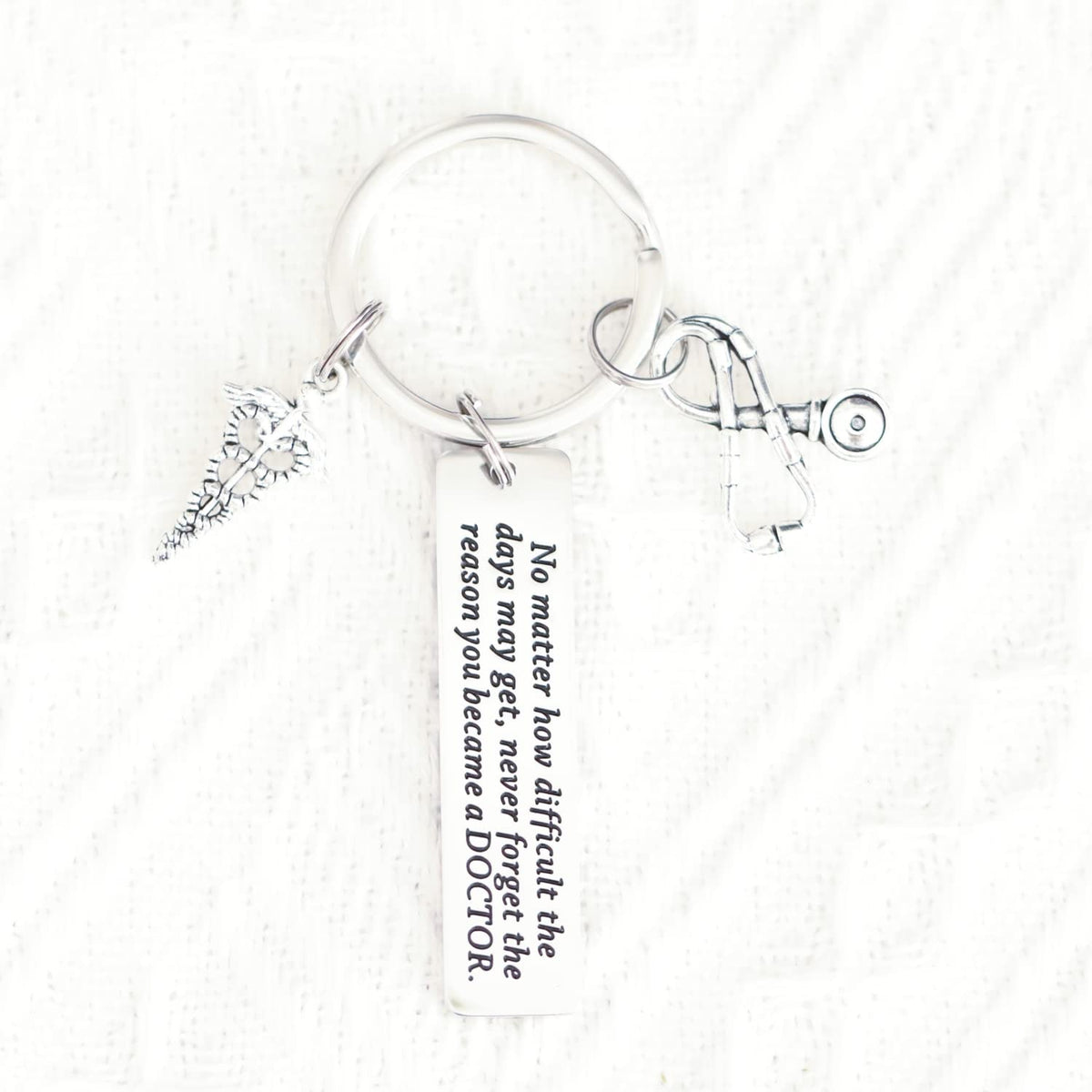 Doctor Keychain Gifts for Men Women Male Woman Friends Keychains Doctor Key Chain No Matter How