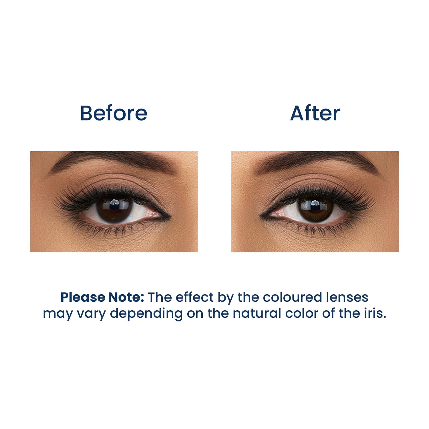 Aquacolor Mocha Brown Candy Pack Zero Power Colored Lenses (2 Lens/Box)