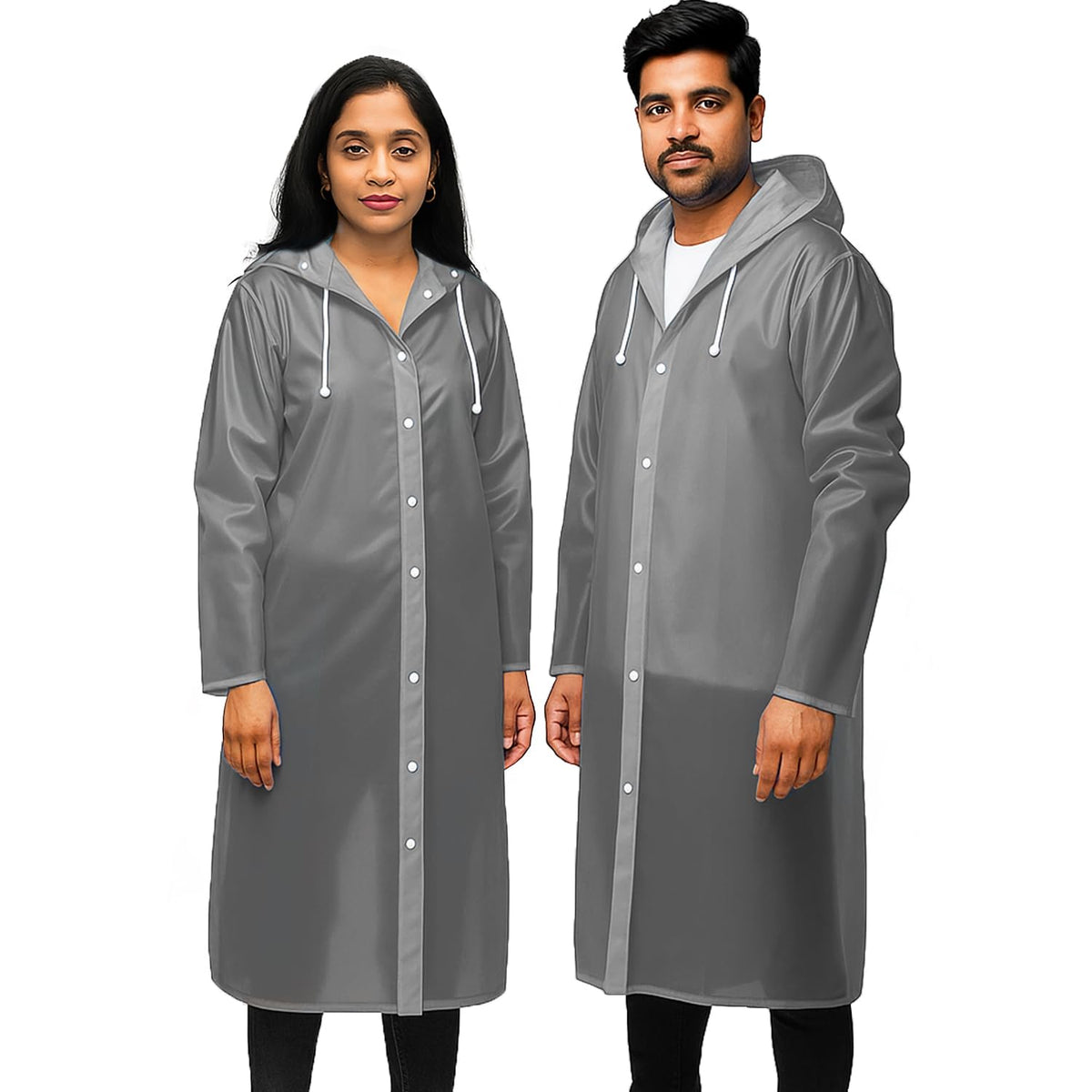 Allextreme EVA Waterproof Unisex Rain Coat Hooded Full Sleeves Outdoor Men, Women, Boys & Girls Rainwear Poncho Raincoat for Camping, Hiking & Travelling (Unive