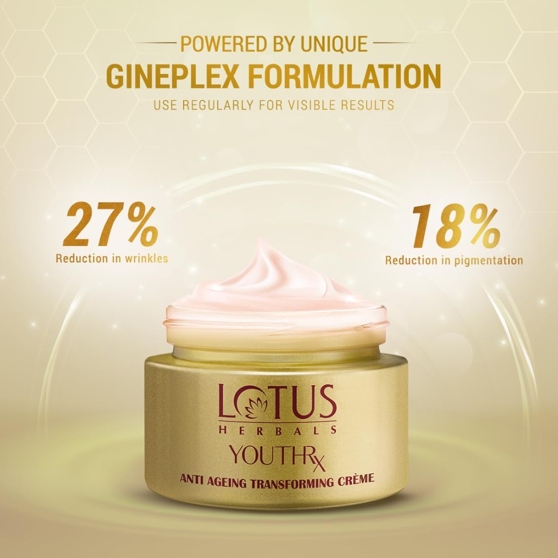 Lotus Herbals YouthRx Anti Ageing Transforming Face Cream SPF 25 and PA+++ | Reduce Dark Spots and Blemishes | Preservative Free | Suitable For Oily, Dry & Combination Skin| For Women and Men | 50G