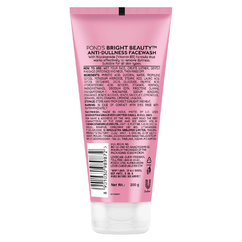 POND'S Bright Beauty Spot Less Fairness Face Wash|| Removes Dead Skin And Dark Spots|| 200 g