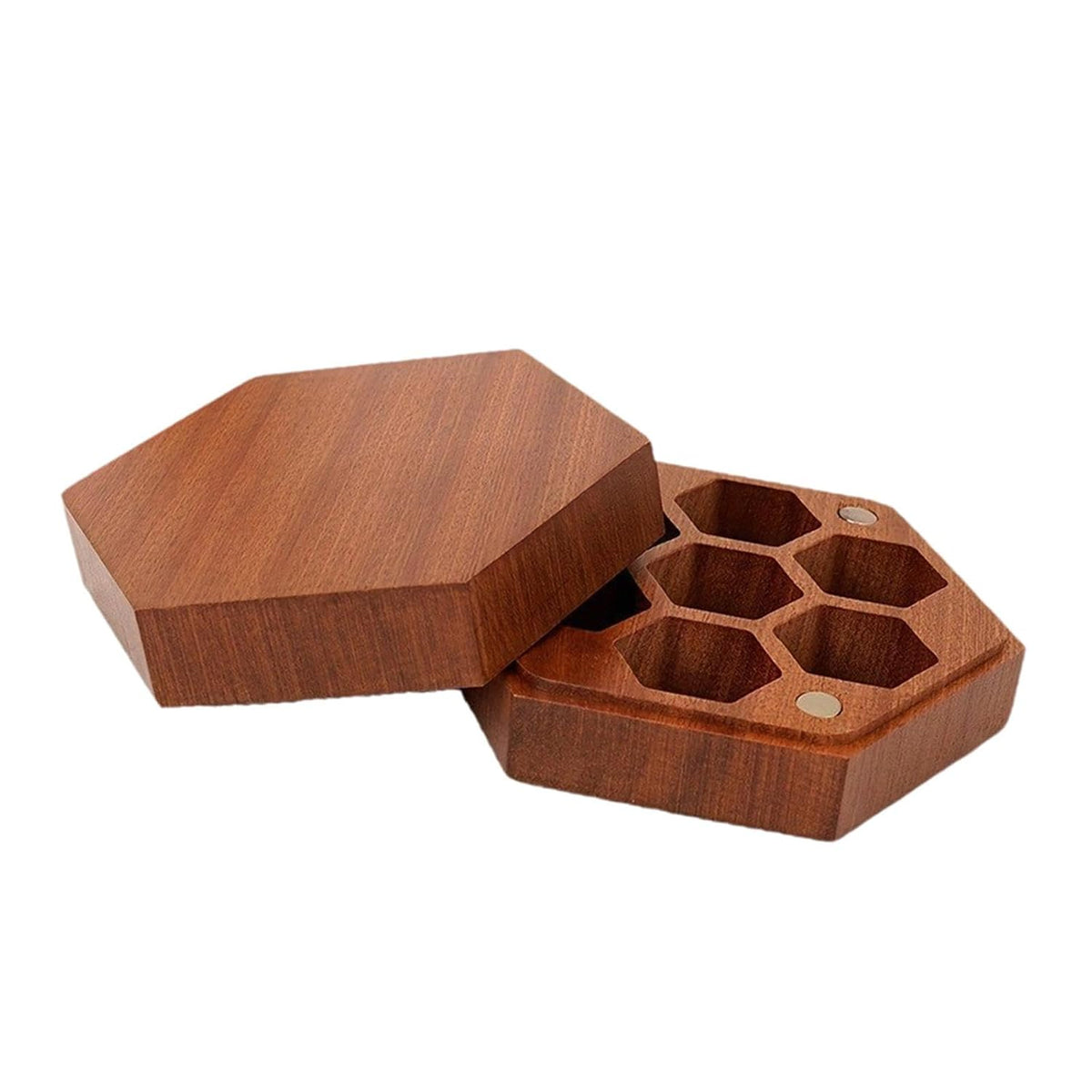 Wood Dice Storage Box Dice Holder Dice Case for Polyhedral Tabletop Dice