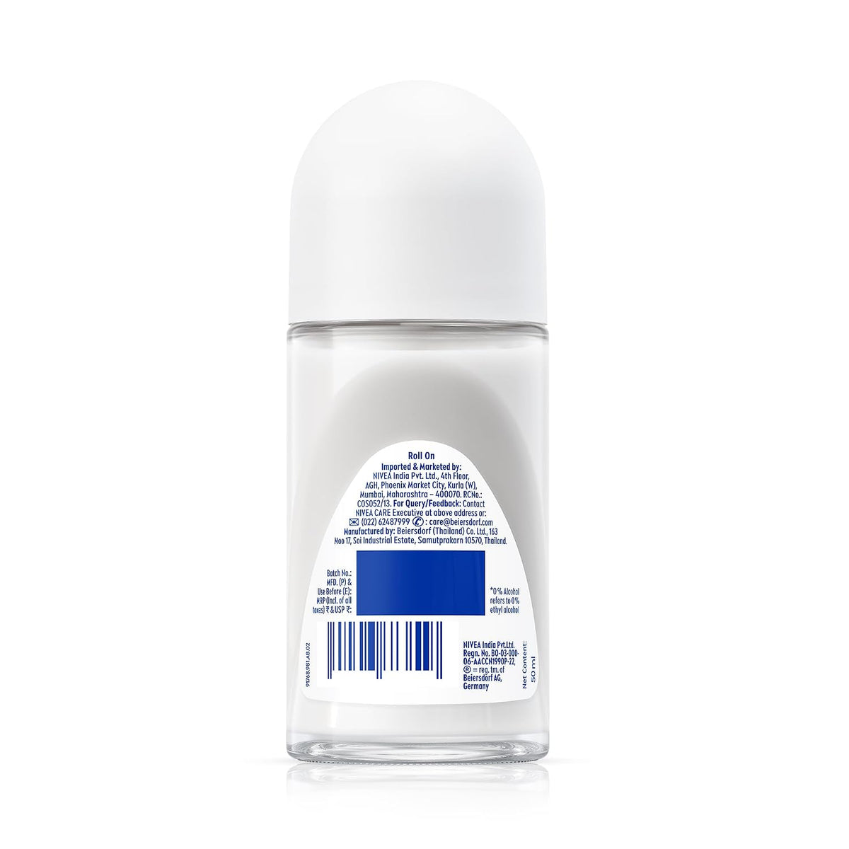NIVEA Derma Control Defend Underarm Deo Roll-On for Women | Defends Against Irritation | 72H Derma Active Protection | With Pure Hyaluronic Acid & Pro-Vitamin B