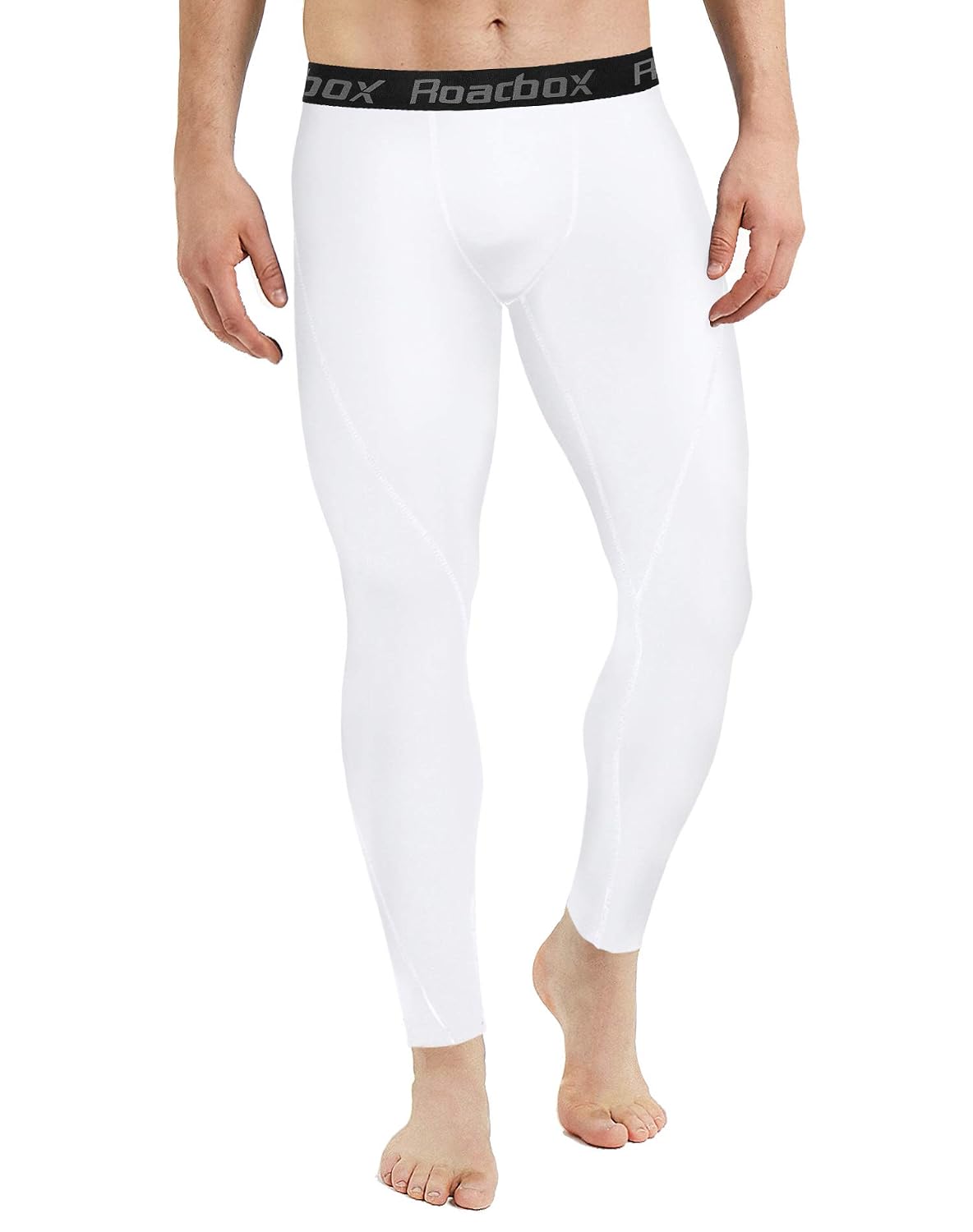Roadbox Compression Pants for Men Running Tights Base Layer Leggings