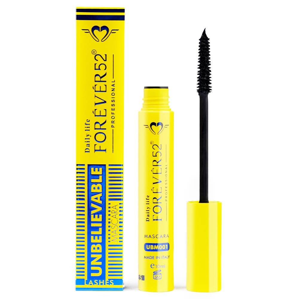 Daily Life Forever52 Unbelievable Mascara | Volumizing, Lengthening & Defining Lash Mascara | Smudge-Proof, Quick-Dry, Long-Lasting Formula (Black, UBM001)