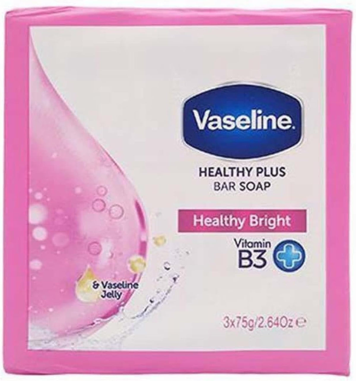 Vaseline Healthy Bright Bar of Soap with Vitamin B3 3X75g