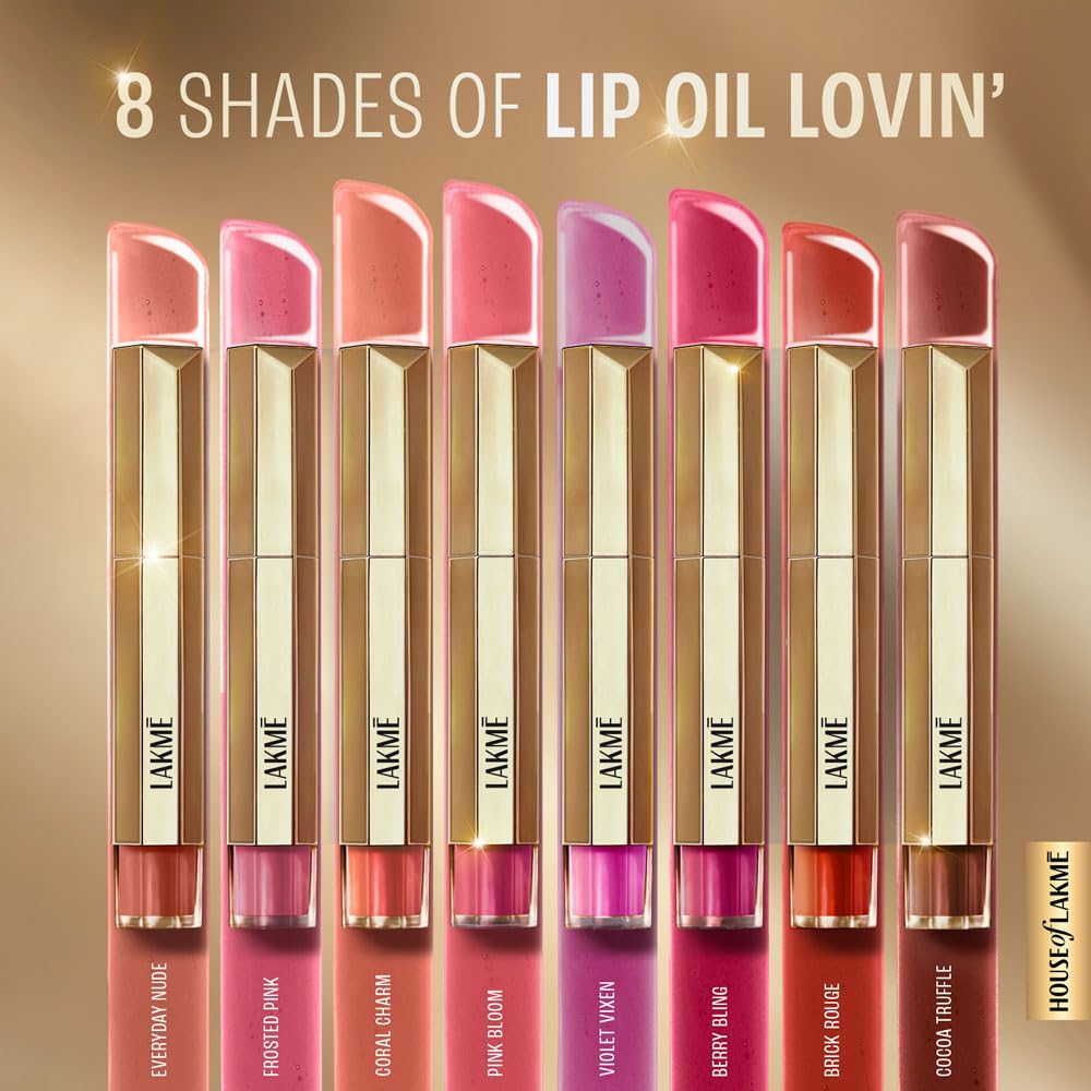 LAKMÉ 9to5 Overtime Shine Tinted Lip Oil - Cocoa Truffle 5.3ml