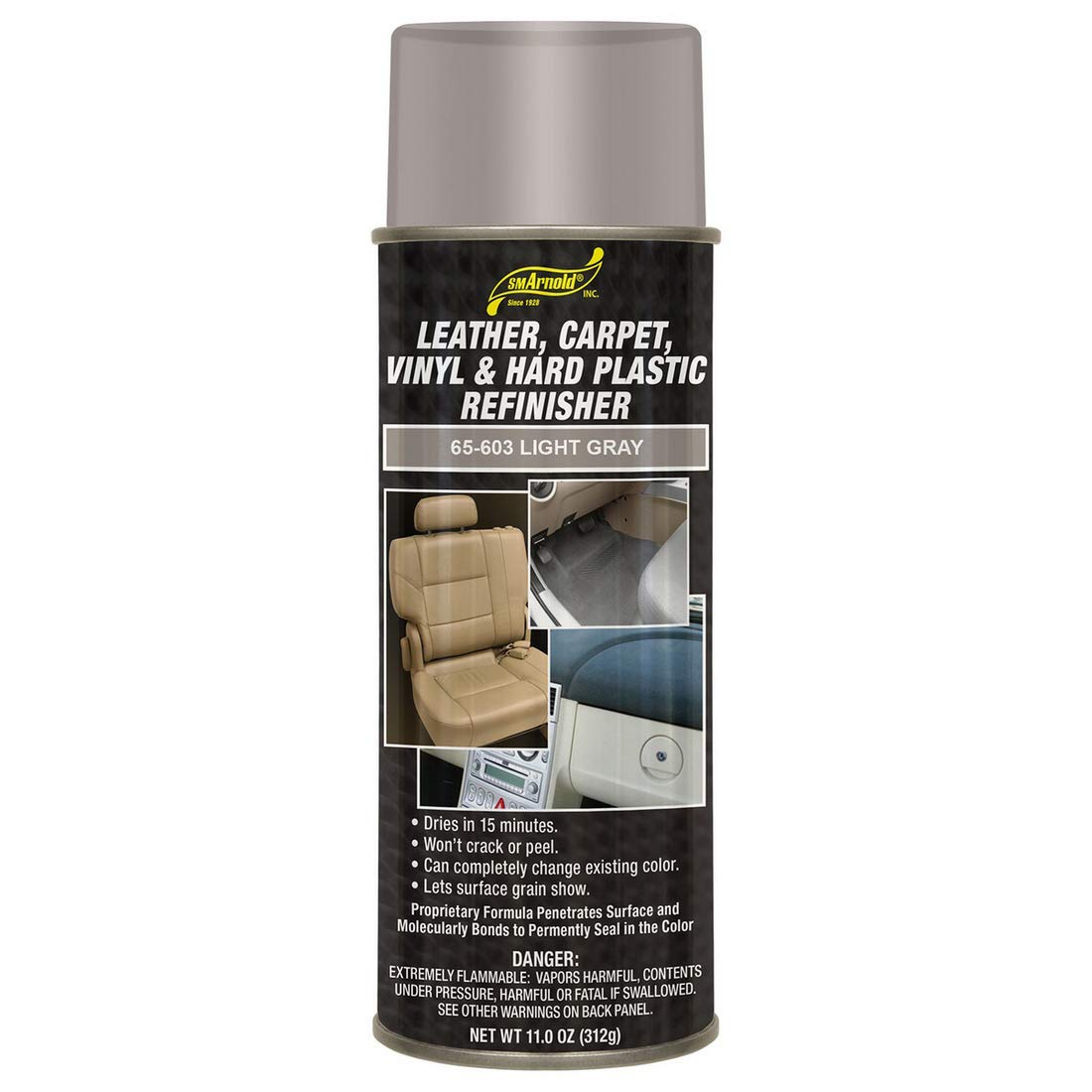 S. M. Arnold Light Gray Leather, Carpet, Vinyl & Hard Plastic Refinisher [65-603], 11. Fluid_Ounces
