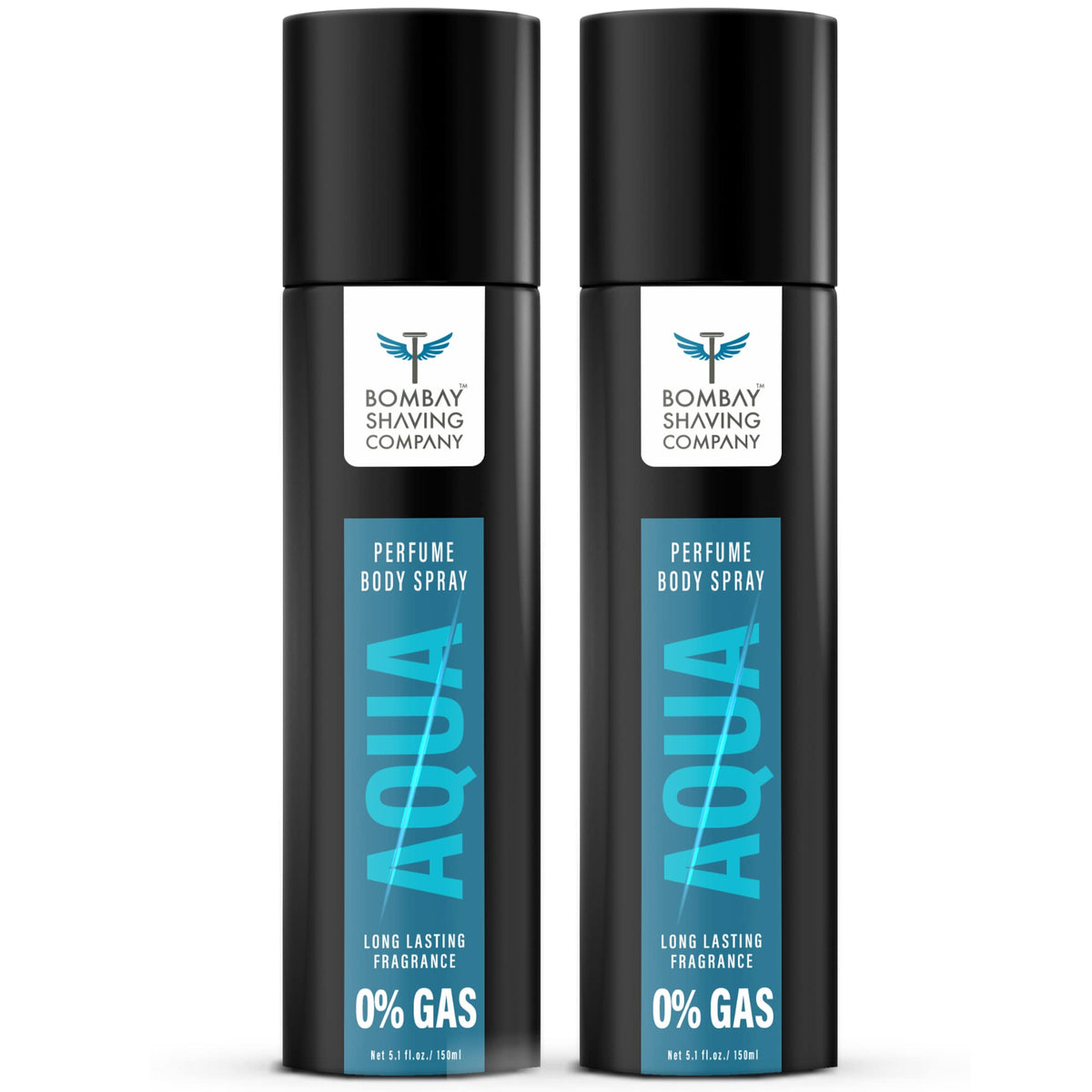 BOMBAY SHAVING COMPANY Aqua Deodorant Combo Pack | Premium Long Lasting Body Spray - For Men (300 ml, Pack of 2) Aqua Body Spray (Pack of 2)