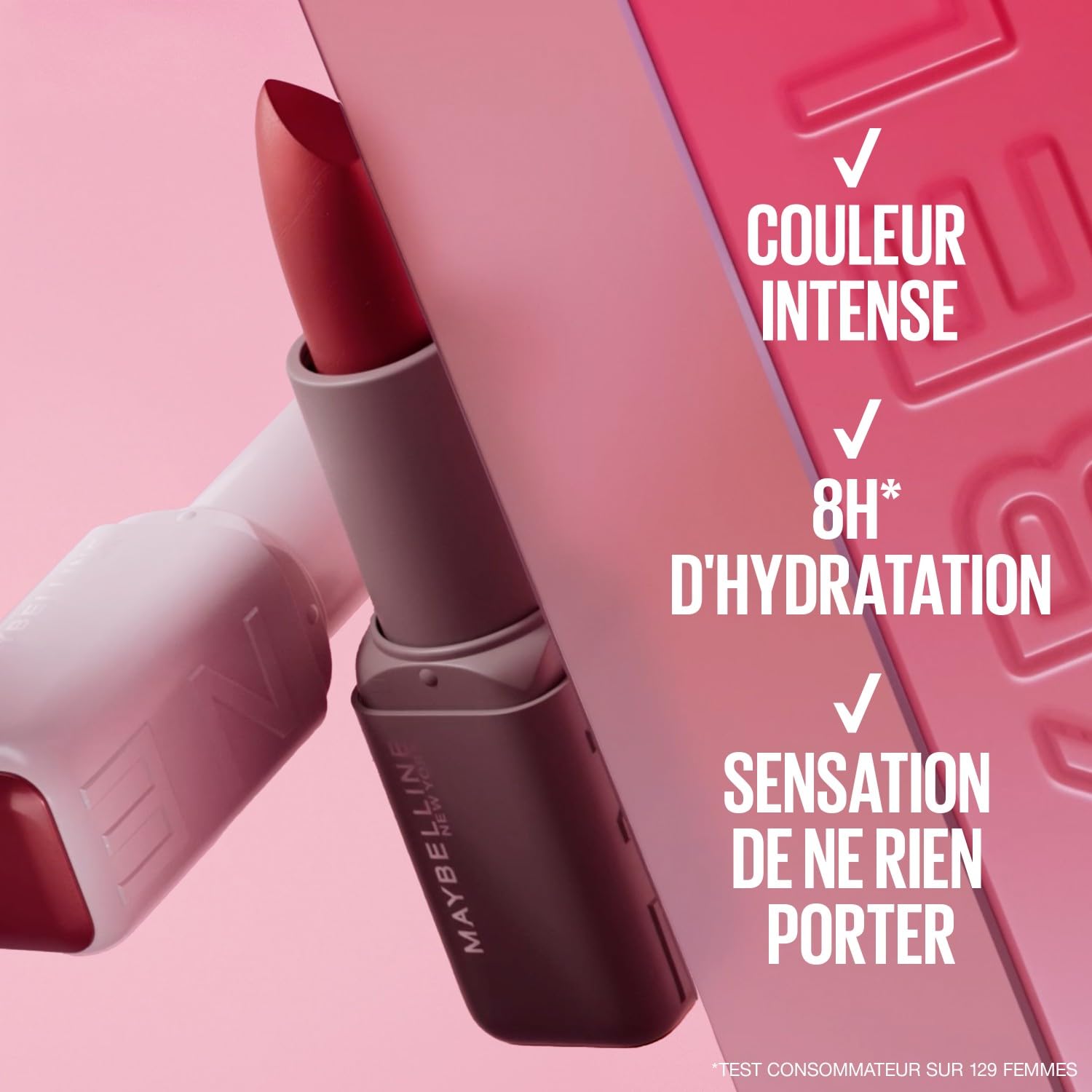 Maybelline New York Serum Lipstick (Matte) weightless hydration, One-swipe bold color, Pink - 003 Open Late, 4.2g