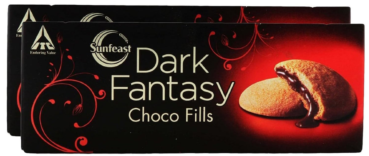 Sunfeast Dark Fantasy Choco Fills, 75g (Pack of 2) Promo Pack Chocolate 75 g (Pack of 2)