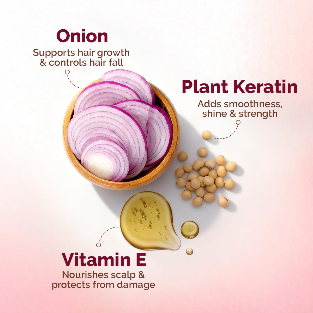 Mamaearth Onion Shampoo for Hair Growth and Hair Fall Control with Onion and Plant Keratin | Reduces Hair Fall | Strengthens & Smoothens Hair | For Men & Women