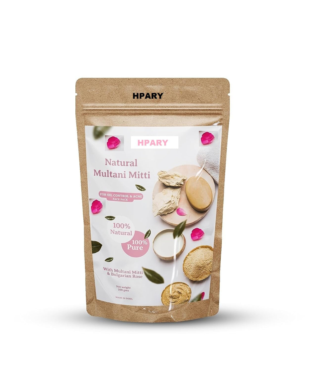 Multani Mitti Powder 100% Pure & Natural for Face, Skin, Hair, Deep Cleansing Clay Mask, Bentonite Clay, Oil Control, Acne, Brightening, 250g Herbal Care