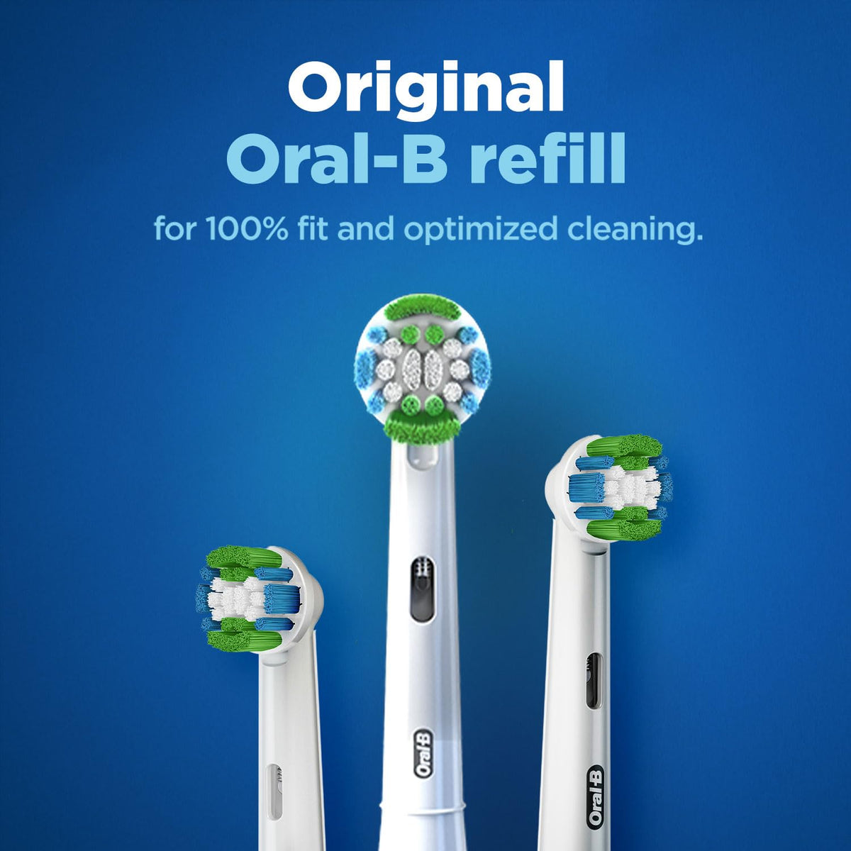 Oral-B ORIGINAL Precision Clean Electric Toothbrush Soft Replacement Brush [10X POWERFUL THAN COMPATIBLE PRODUCTS] For Vitalty,Pro,Smart Series, 2 refills, Dail