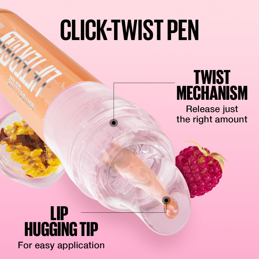 Maybelline New York Lifter Gel Lip Oil In Gel, Strawberry Shake, 6.6ml