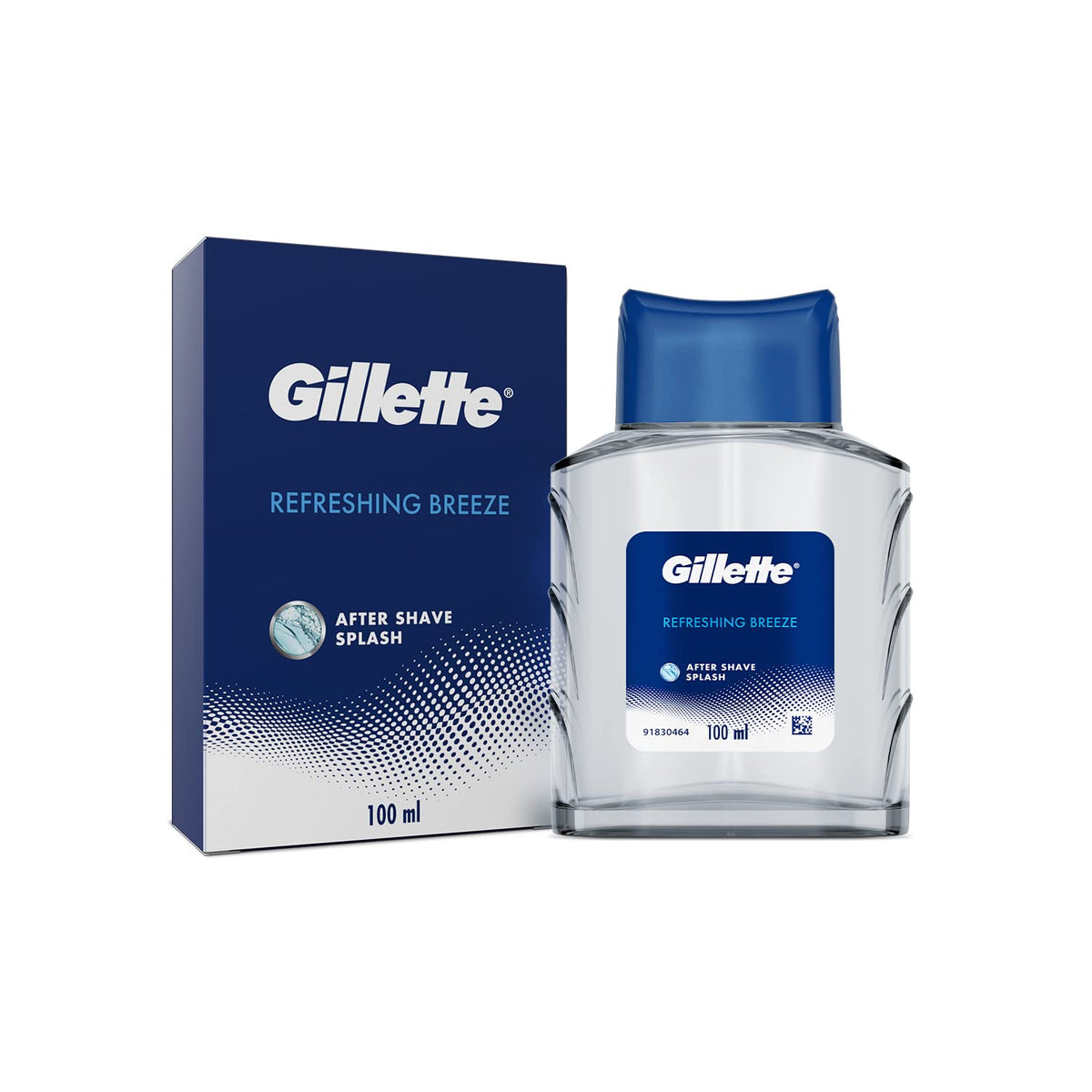Gillette AFTER SHAVE SPLASH REFRESHING BREEZE 100ML, White. 100 ml (Pack of 1) White Refreshing Breeze