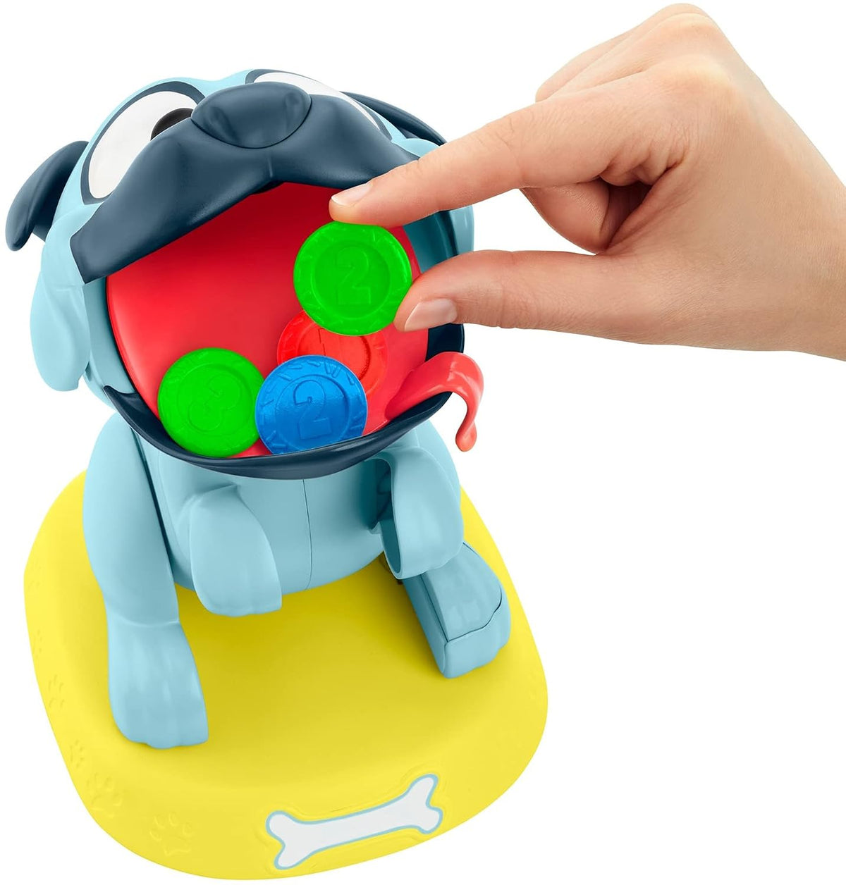 Mattel Games GRF94 Puglicious Game for Children, Stacking Game with Dog Treats for the Hungry Dog, Gift for Children from 5 Years