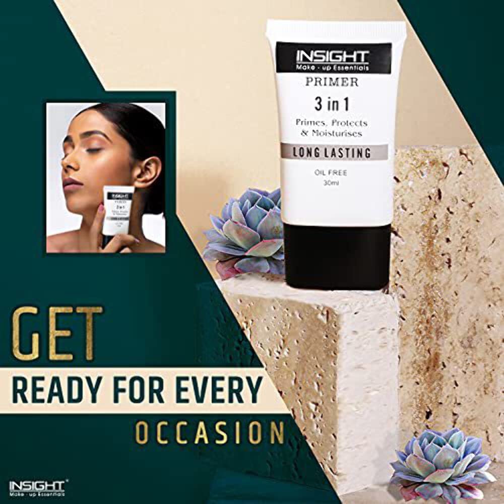 INSIGHT Primer 3 In 1 Oil Free, 30 ml, Oil-free, Flawless Skin, Smooth, Tube, For Mature Skin, Female