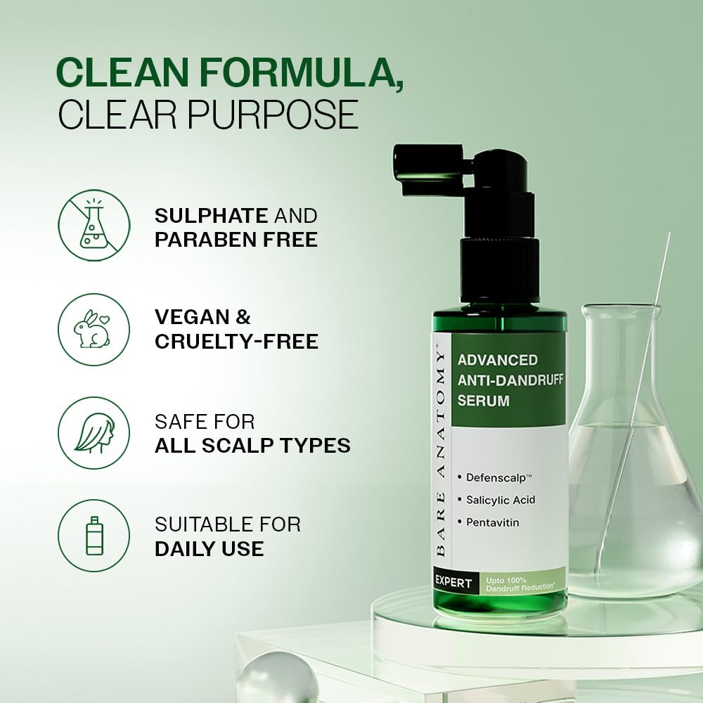 Bare Anatomy Advanced Anti-Dandruff Serum | Helps Reduce Dandruff | 50 ml