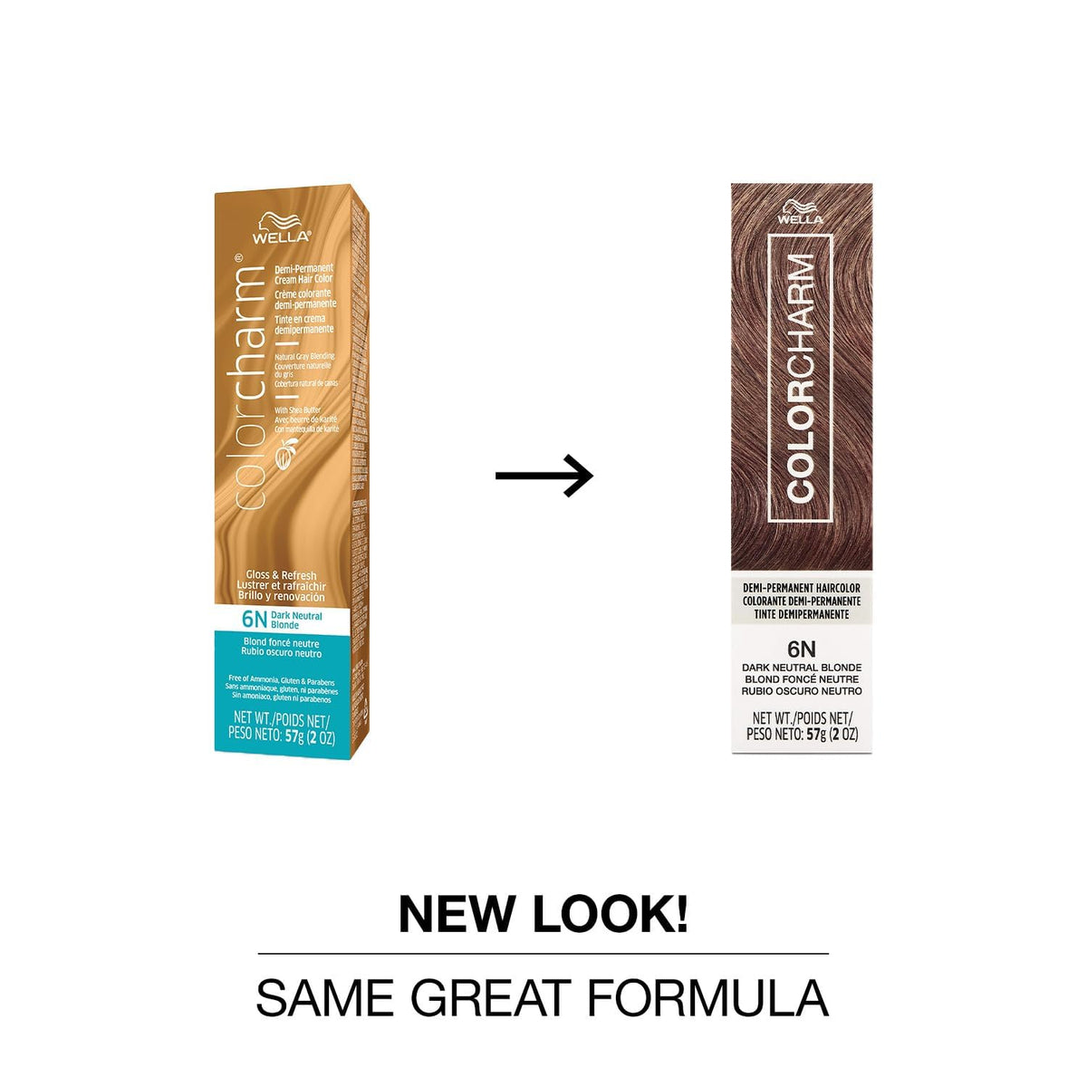 COLORCHARM Demi Permanent Hair Color - Gloss, Refresh & Tone - 2 Fl Oz 6N Dark Neutral Blonde