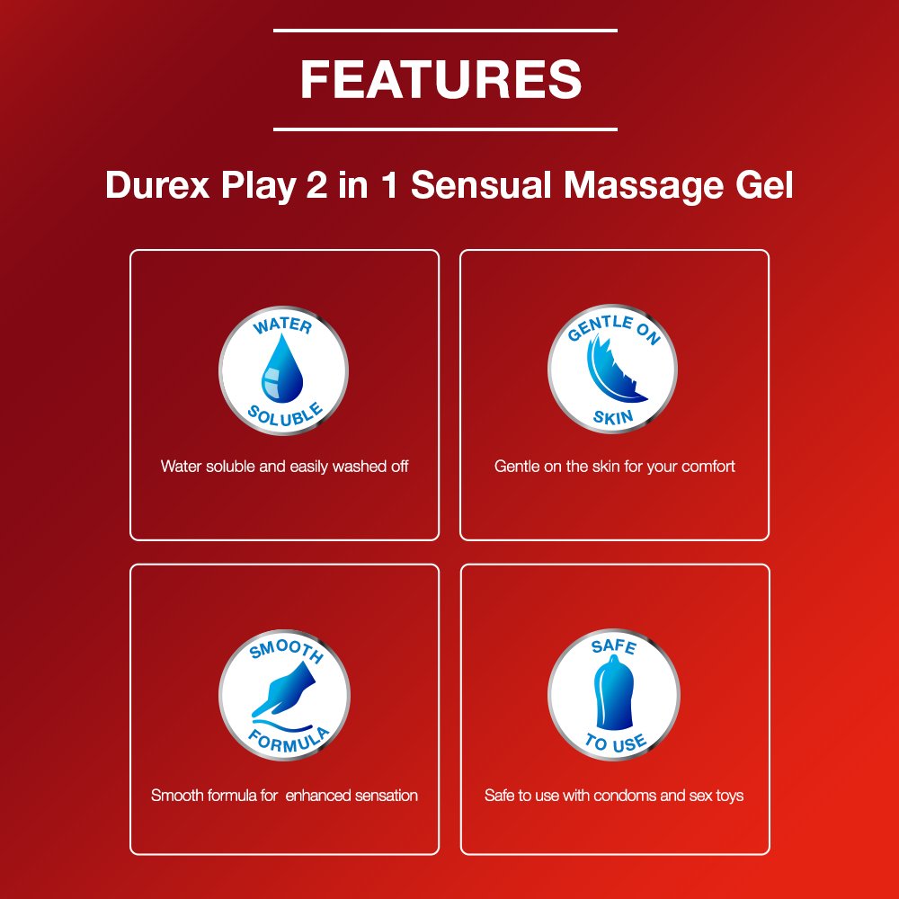 Durex Pleasure Pack (Durex Sensual 200ml, Extra Dots 10s)