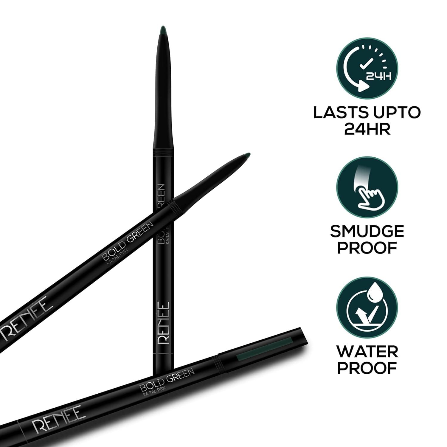 RENEE - Kajal Pen Bold Green - 0.35gm