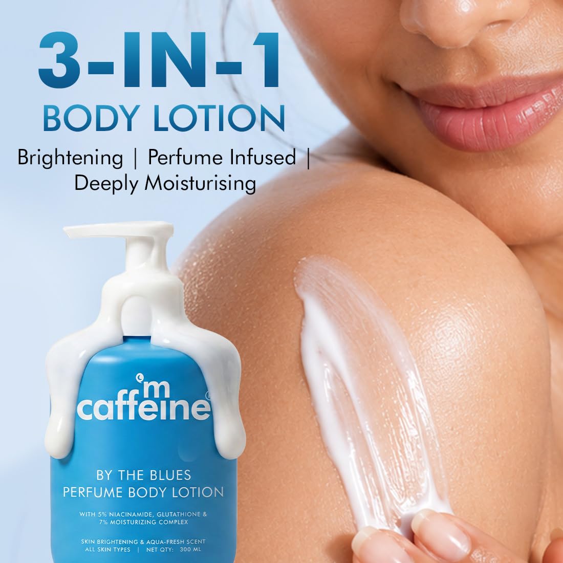 mCaffeine Sweet Escape Perfume Body Lotion 300ml| Niacinamide, Cocoa & Shea Butter | Deep Moisturization for Women & Men | Lightweight, Non-Sticky & Daily Use |