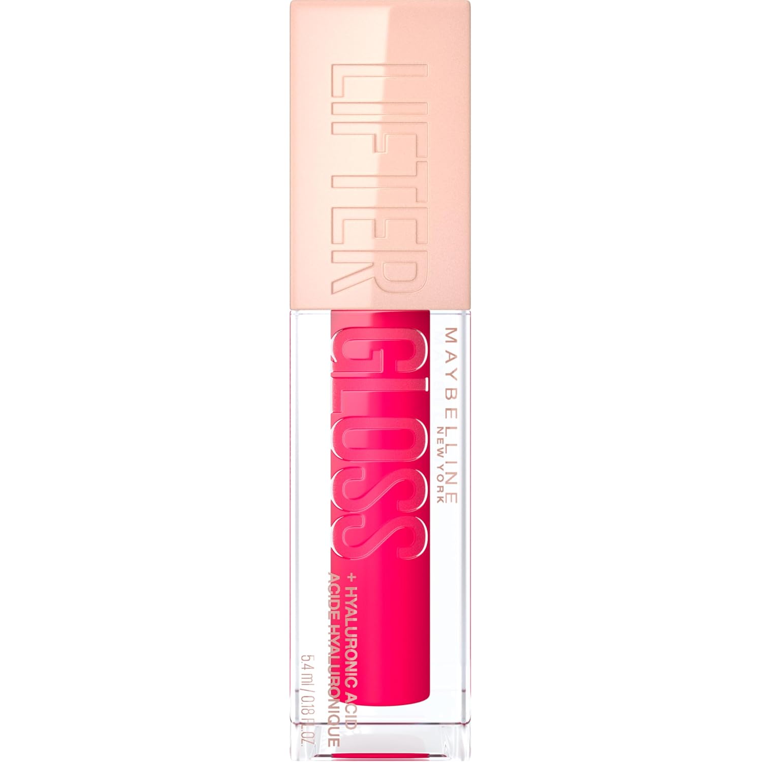 Maybelline New York Lifter Gloss, Hydrating Lip Gloss, Bubblegum, 5.4 ml