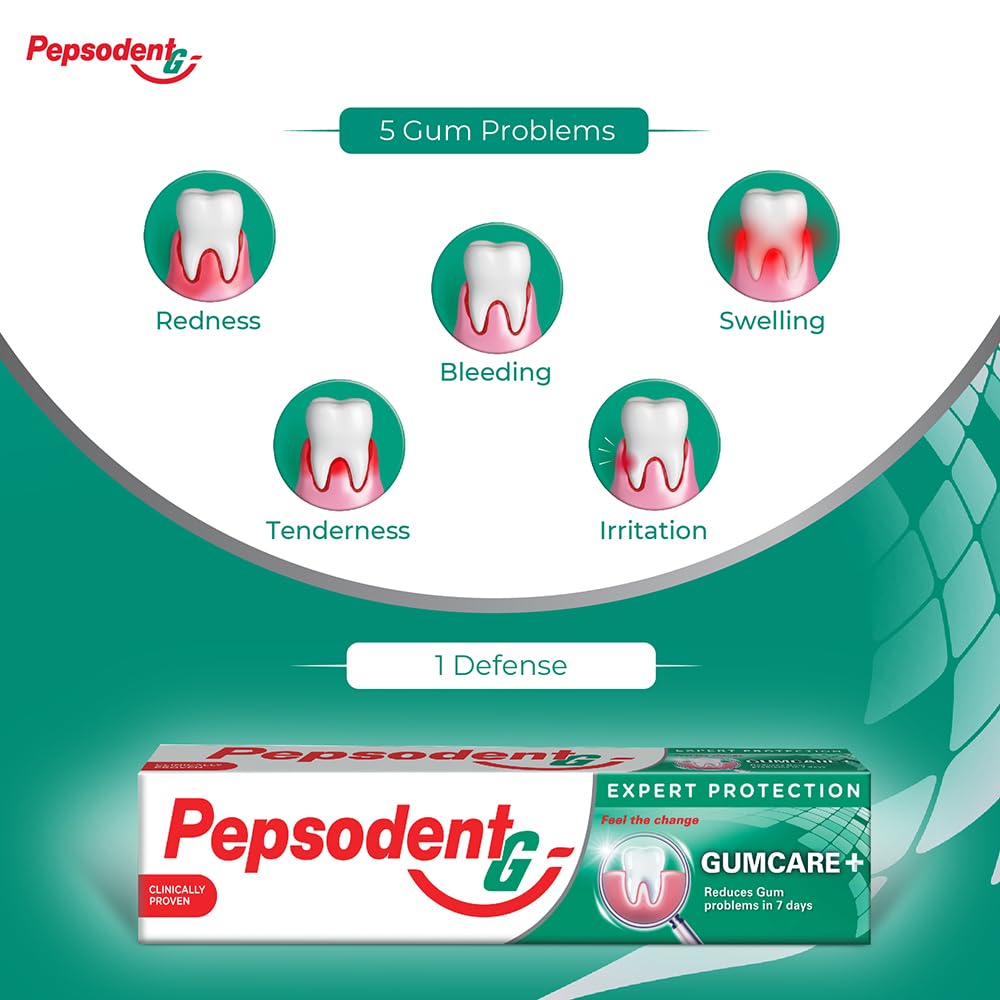 Pepsodent Gum Care Expert Protection Toothpaste || Zinc Technology|| Strenghtens gums from Day 1_140G 140 g (Pack of 1)