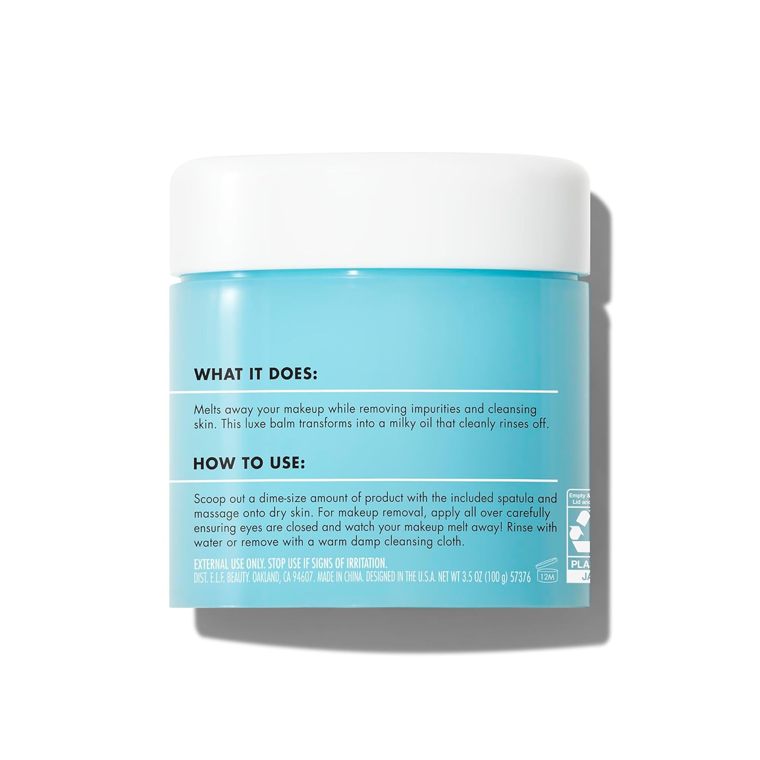 e.l.f. SKIN Holy Hydration! Makeup Melting Cleansing Balm, Face Cleanser & Makeup Remover, Infused with Hyaluronic Acid to Hydrate Skin