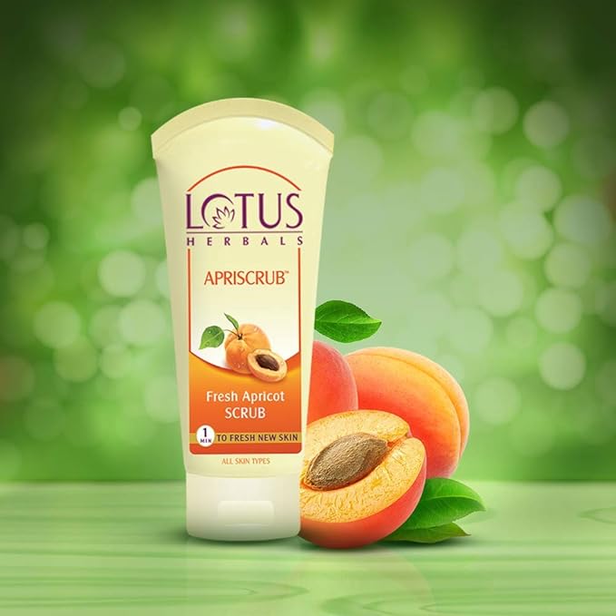 Lotus Herbals Apriscrub Fresh Apricot Scrub, 180g