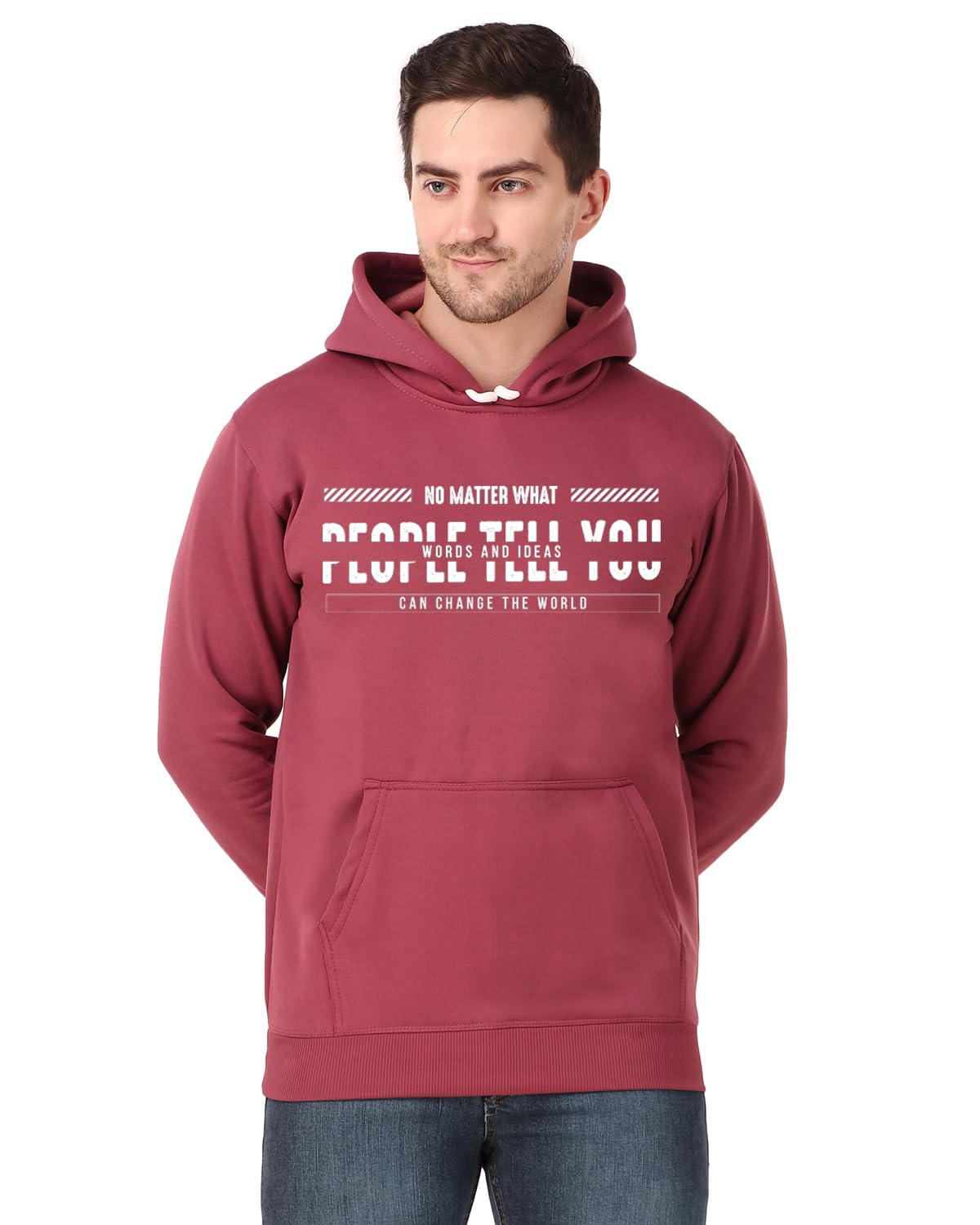 Mens No Matter What People Tell You Cotton Printed Hoodie Sweatshirts S Onion
