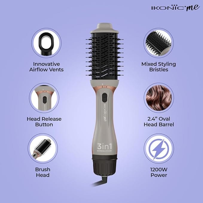 IKONIC ME- 3 IN 1 EXPRESS STYLER (Grey)