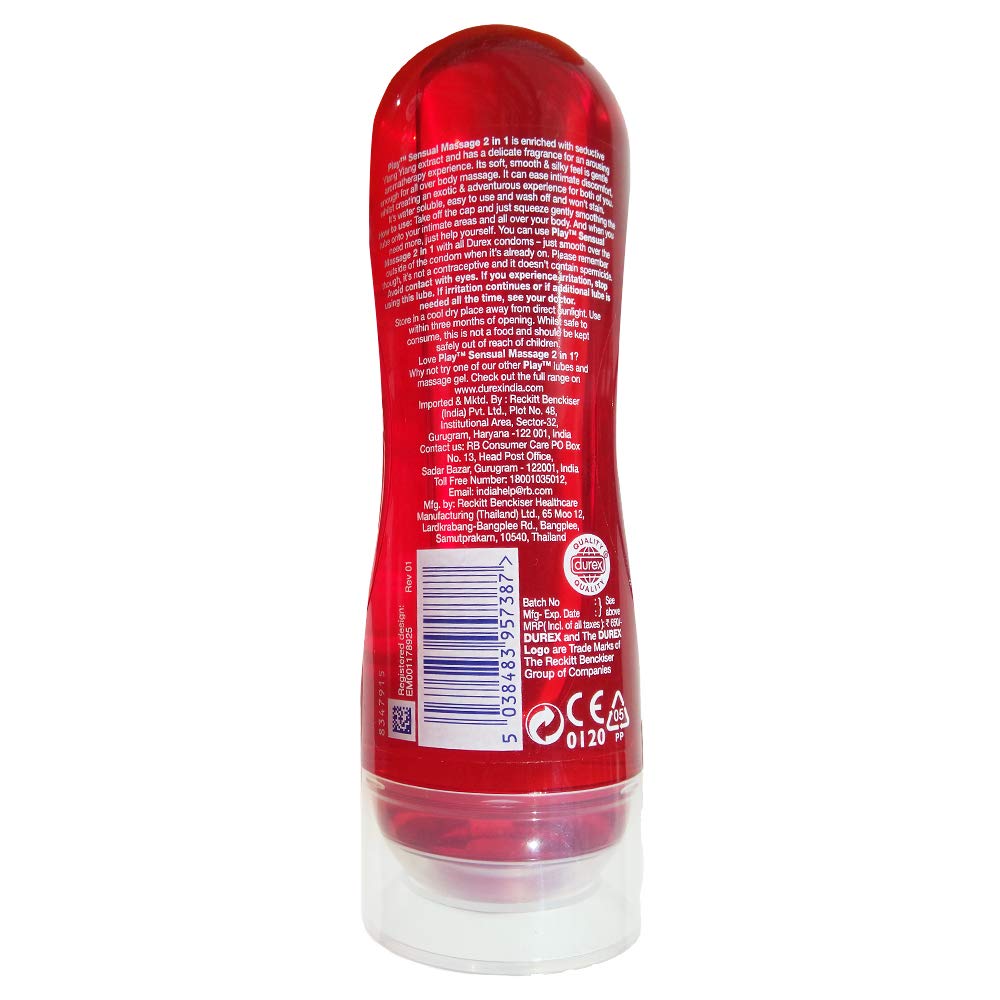 Durex Pleasure Pack (Durex Sensual 200ml, Extra Ribbed 10s)