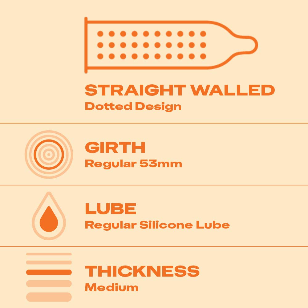 Durex Condoms Combo (Extra Thin 10s, Extra Dots 10s)