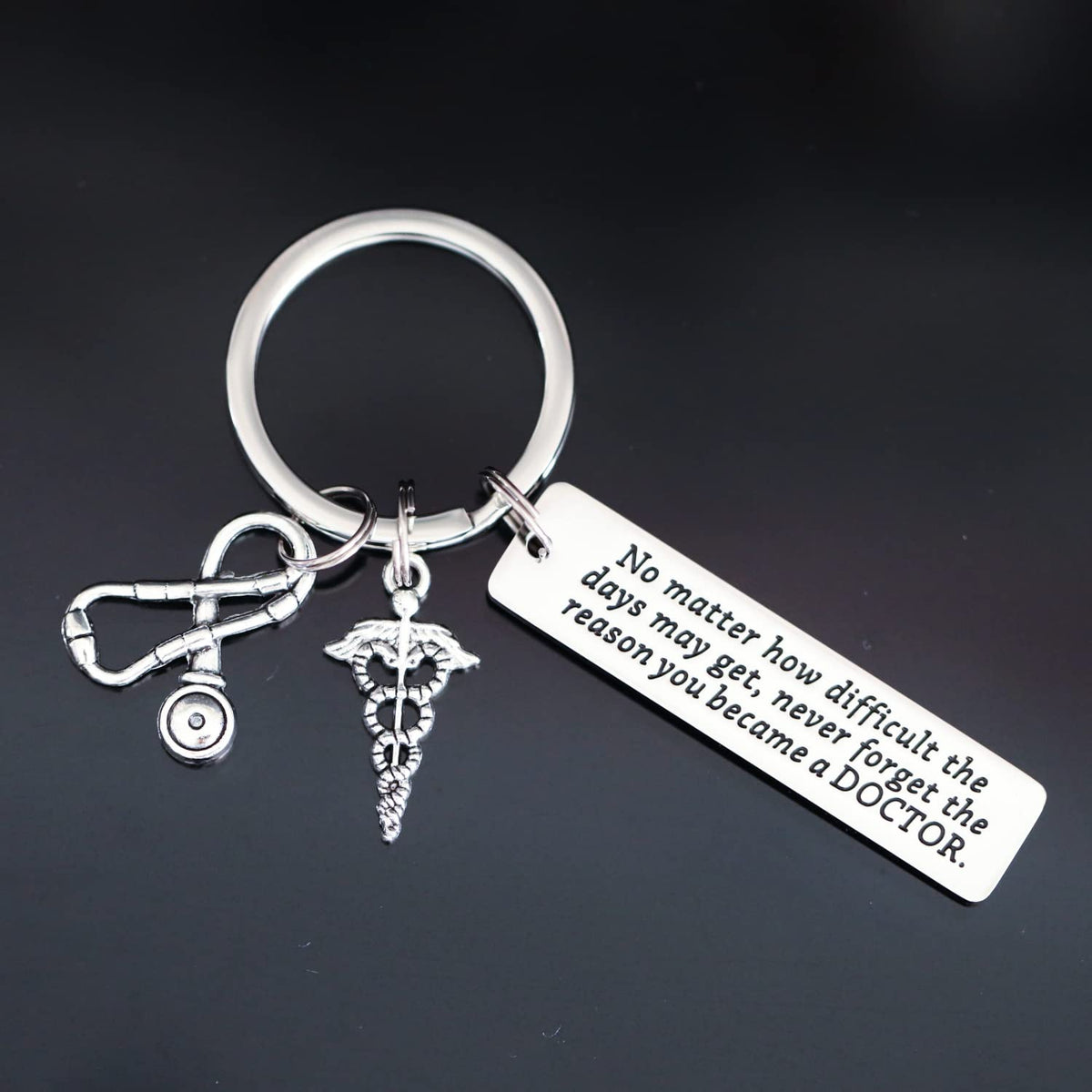 Doctor Keychain Gifts for Men Women Male Woman Friends Keychains Doctor Key Chain No Matter How