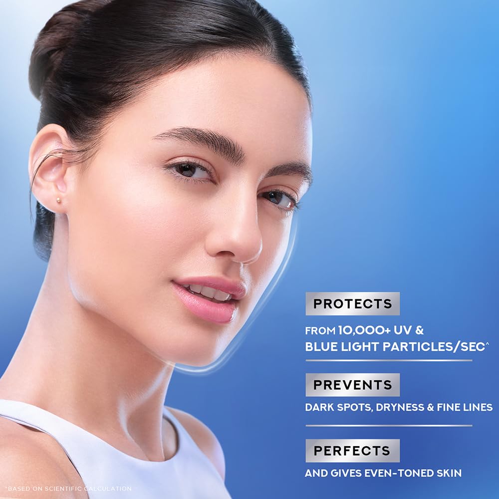 POND'S Anti-Blue Light UV Miracle | Tinted SPF 50 PA ++++ & DPF - Digital Protection Factor| Ultimate Skin Protection, 50g